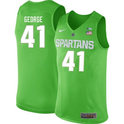 Men Michigan State Spartans NCAA #41 Conner George Green Authentic Nike Stitched College Basketball Jersey KG32C71PU